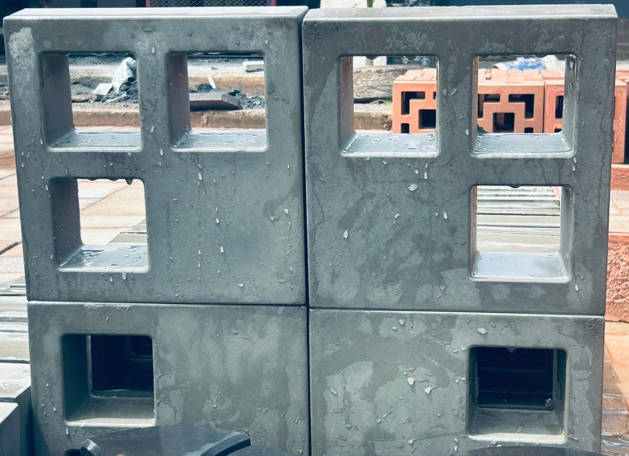 Brisbane Breeze Blocks 300x300x70mm - Grey SKU121 - iConic Concrete Group